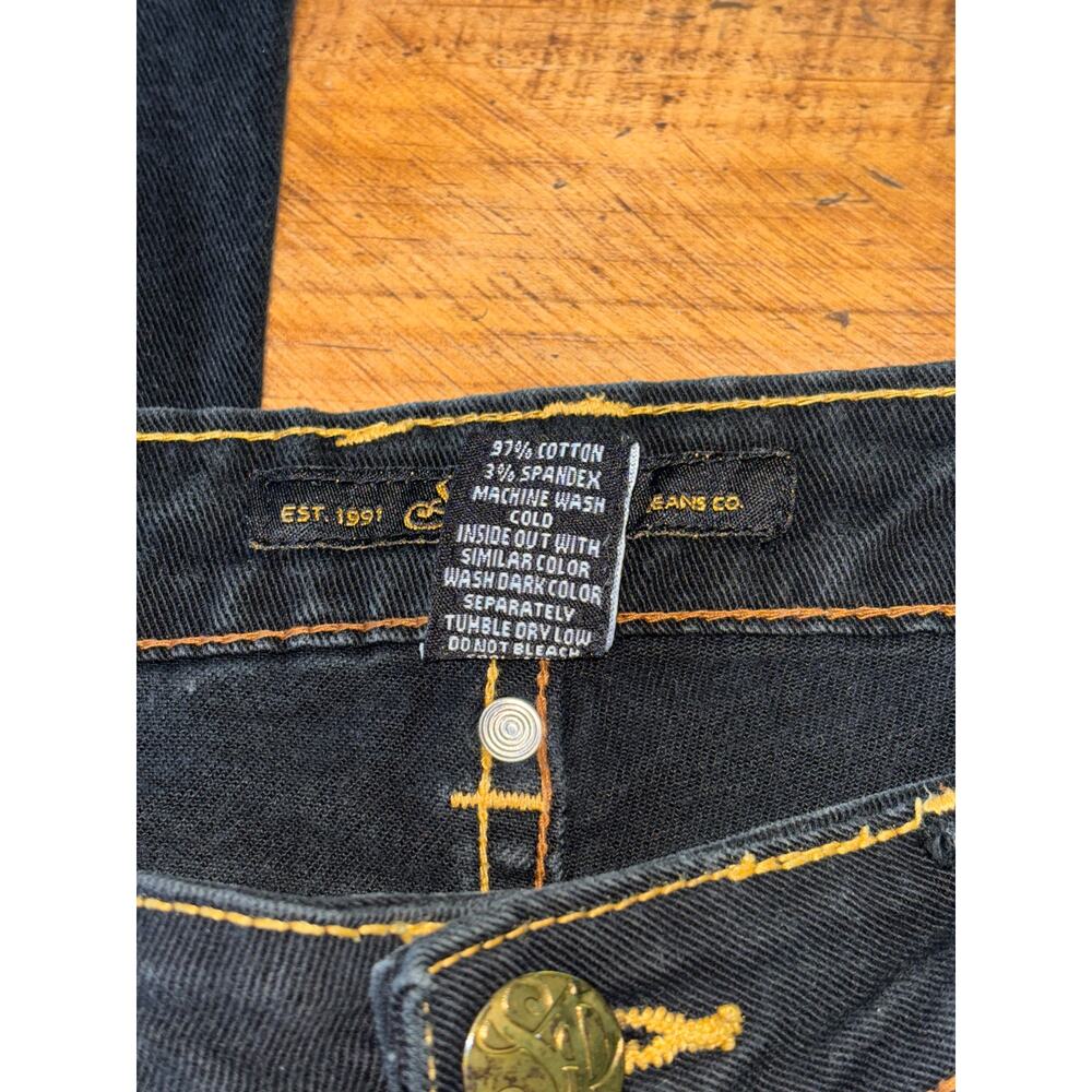 Womens SouthPole Black Denim Bootcut Vintage Y2K Style Jeans Size 9 - Picture 6 of 13